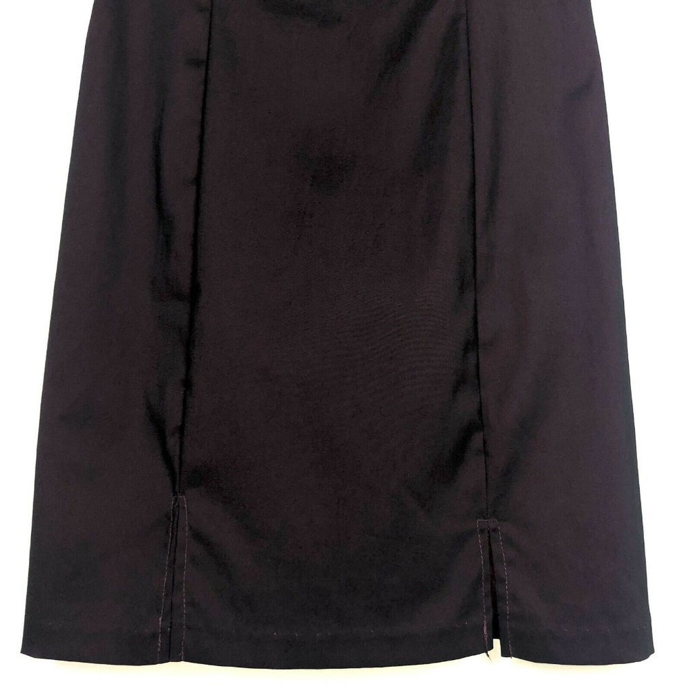 Alyn Paige Burgundy Iridescent Stretch Sheath Mini Dress Size 10 Sleeveless - Picture 4 of 10